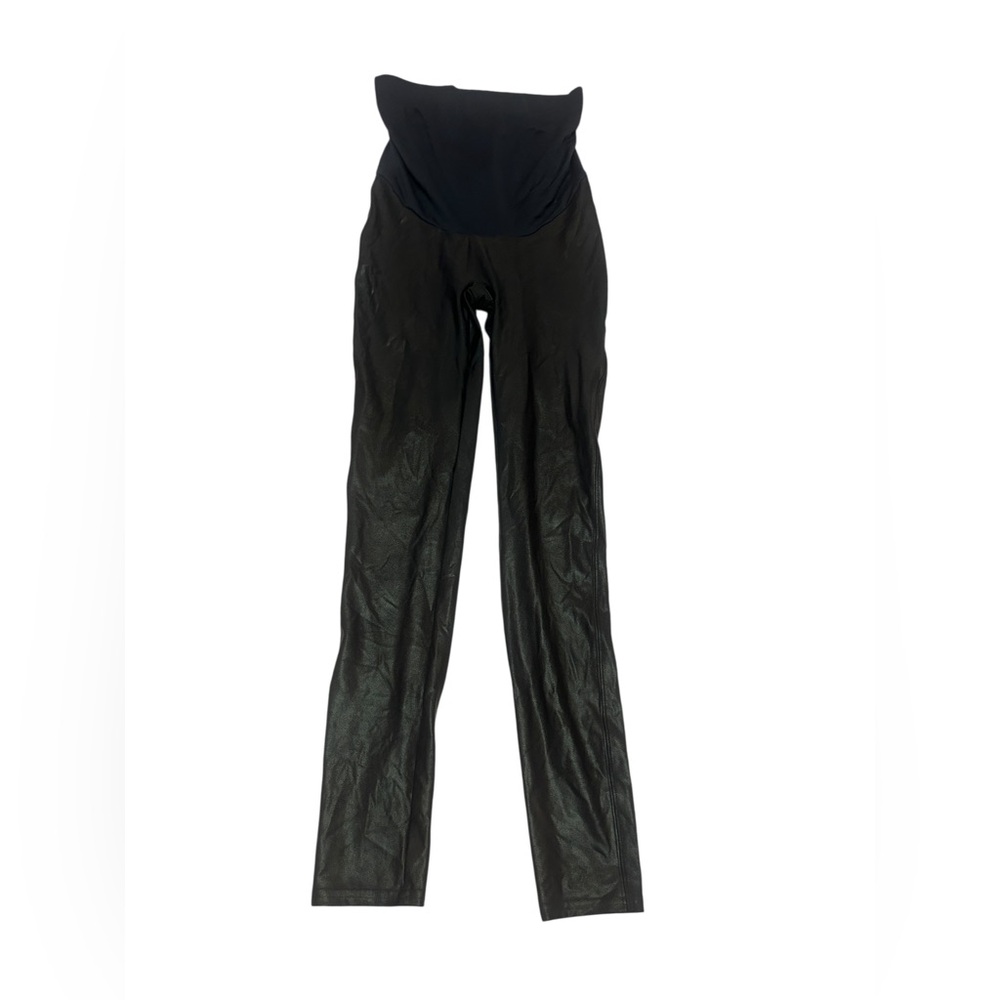 Spanx MATERNITY Mama Faux Leather Leggings Medium - Picture 4 of 7